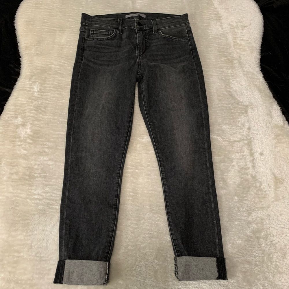 Joes Jeans Womens Size 28 Capri Pants Roll Up‎ Stretch Dark Gray Denim Mid Rise